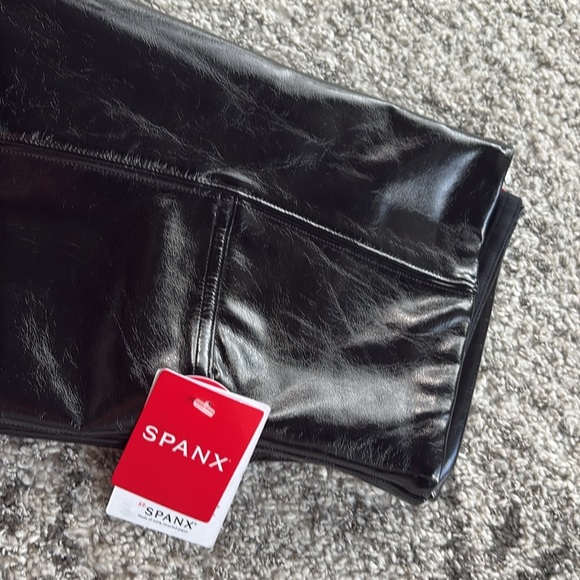 Spanx Black Faux Leather Leggings
fabric shapes and lifts 
medium compression - Picture 7 of 10